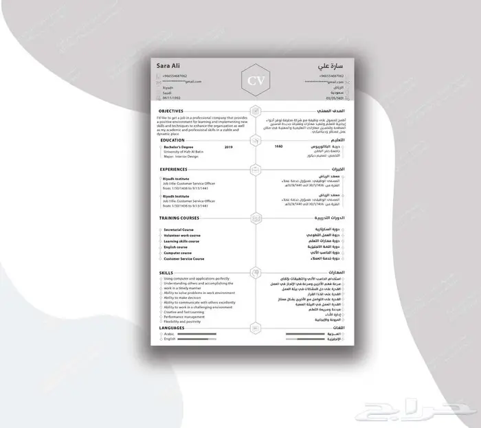 سيرة ذاتية احترافية او ATS 17