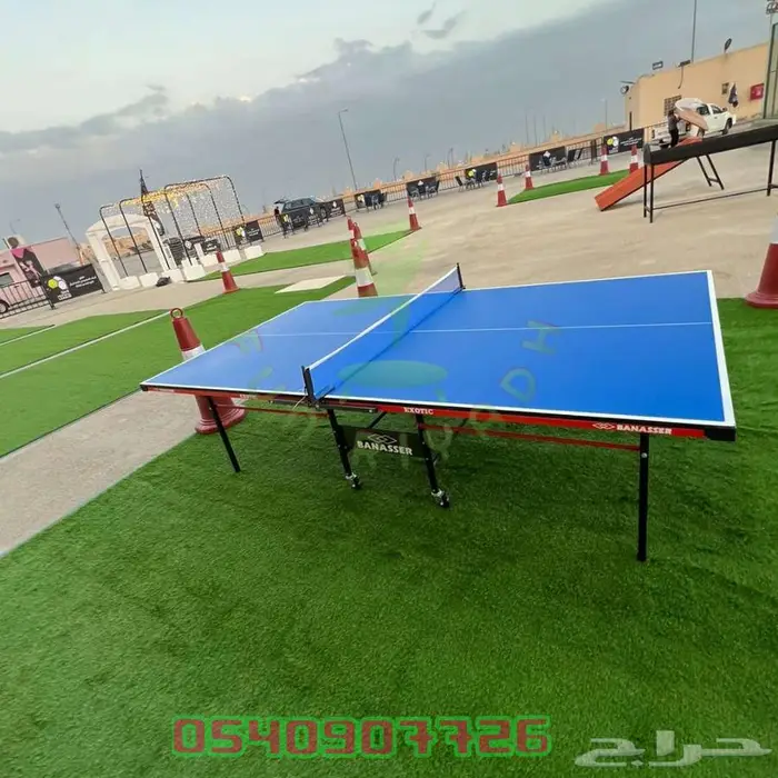 طاولة تنس المقاس الدولي توصيل تركيب مجاني 0