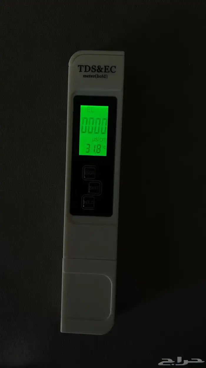 جهاز قياس ملوحة وحرارة الماء 4 ارقام شاشة اضائه LED 1