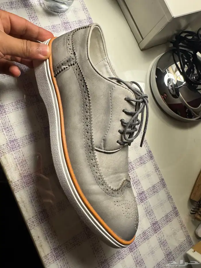 جزمه رسميه جلد روبرت وود لونها رمادي 8