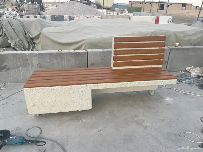 كراسى خرسانية جلسات حدائق مصدات تجميلية احواض زراع 25