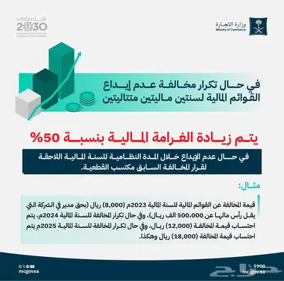 إعداد القوائم المالية وتجنب غرامات وزارة التجارة index