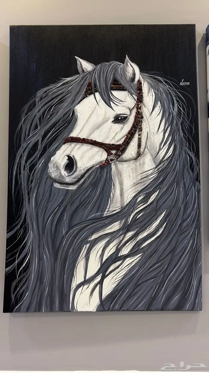 لوحه رسم يدوي حصان 0