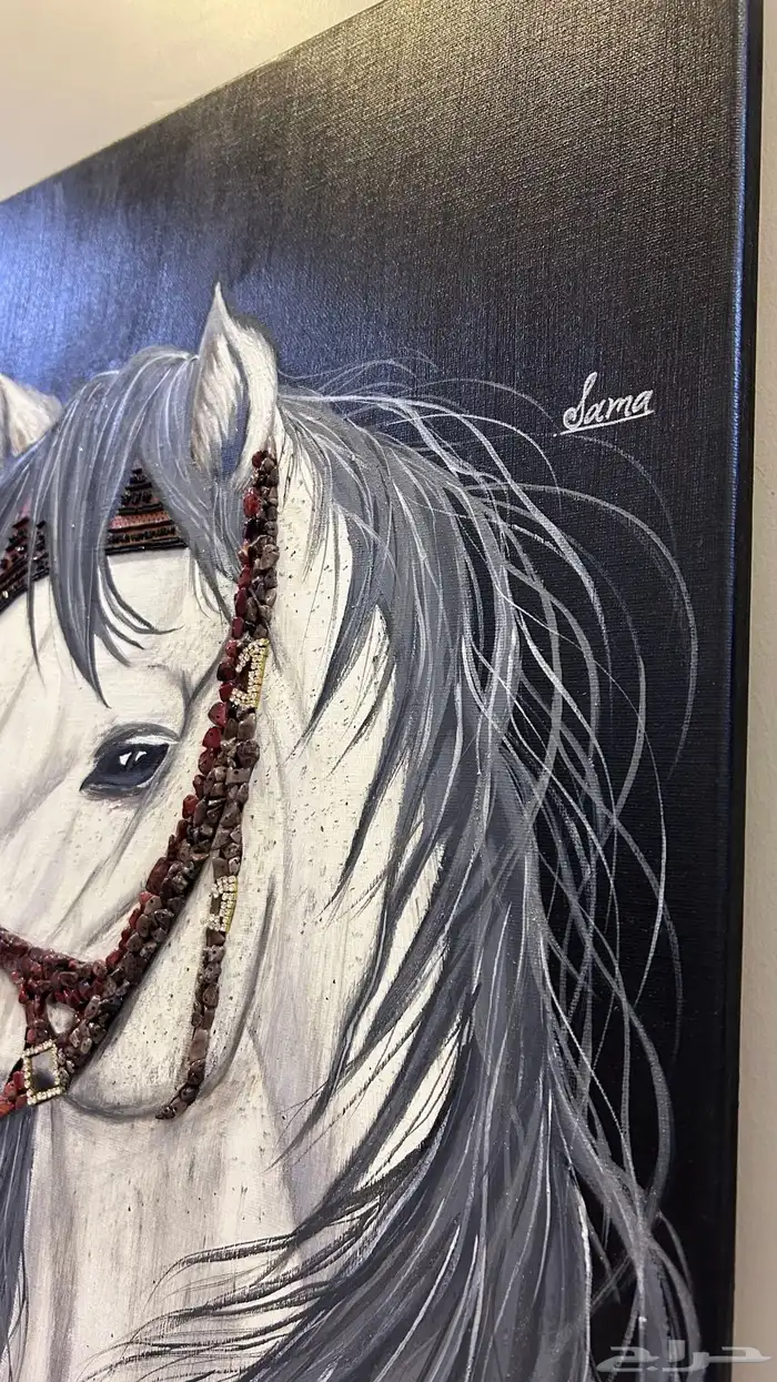 لوحه رسم يدوي حصان 2