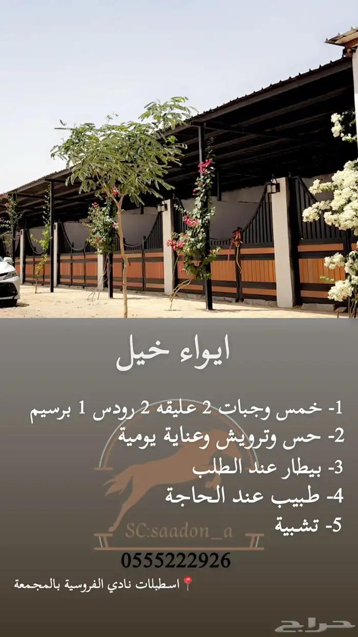 ايواء خيل المجمعة 0