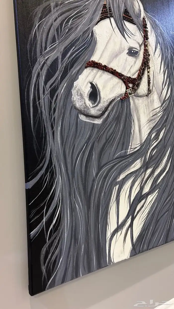 لوحه رسم يدوي حصان 1