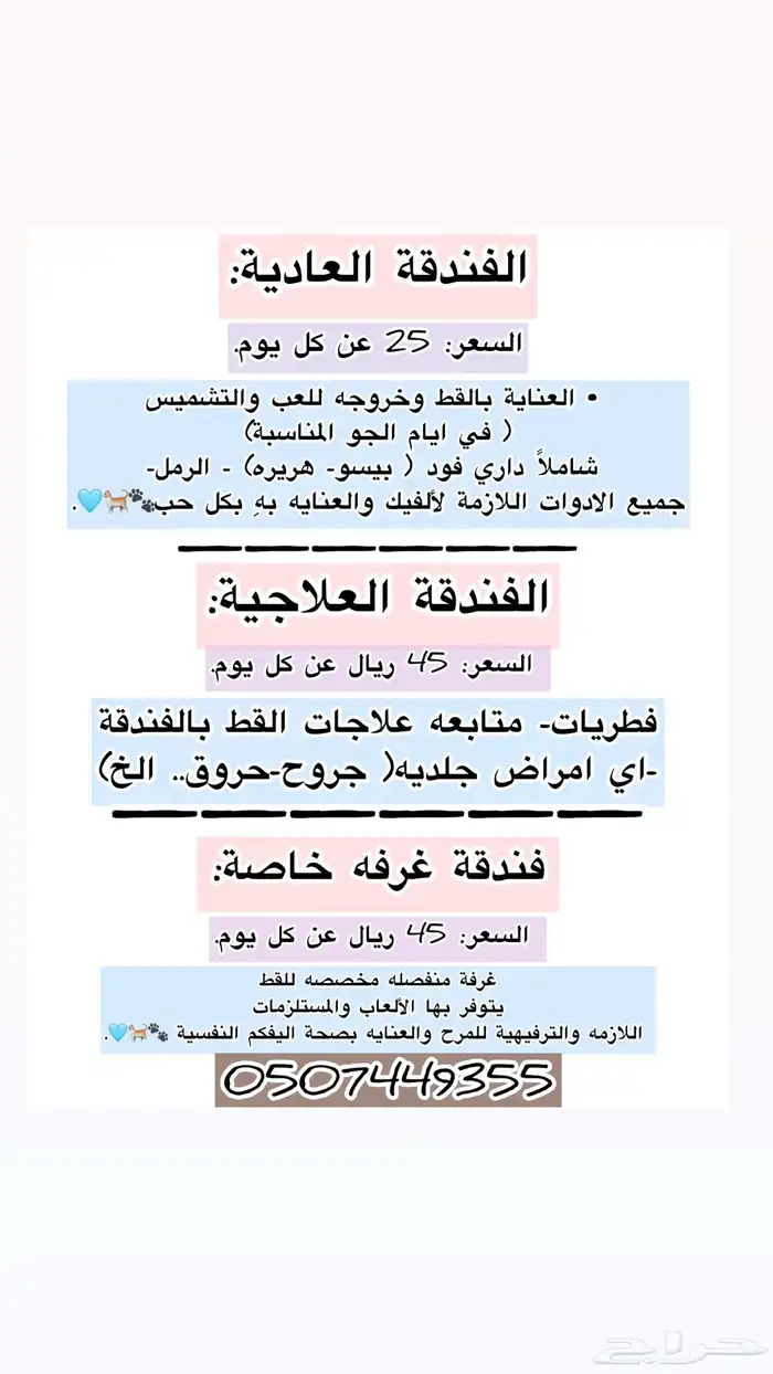 فندقة قطط  عمليات تعقيم مراجعة بالعياده حلاقة بدون بنج الخ 0