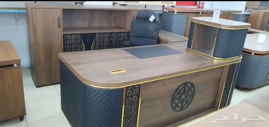 جديد طقم مكتب فخم انيق عصري حق مدير كراسي دوار مريح 1