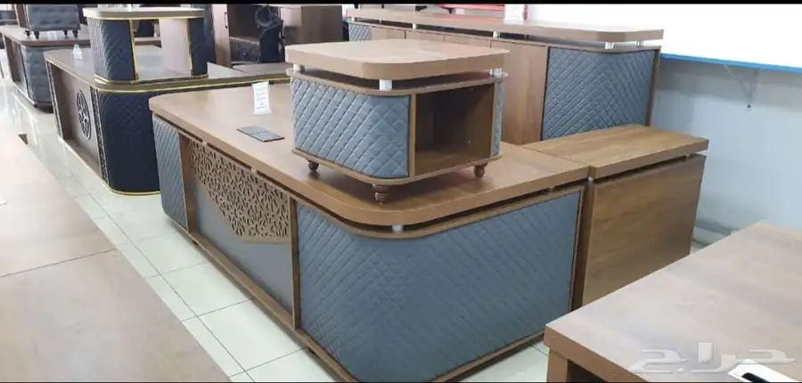 جديد طقم مكتب فخم انيق عصري حق مدير كراسي دوار مريح 0