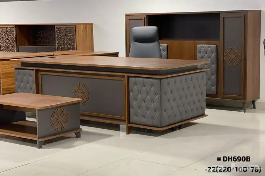 جديد طقم مكتب فخم انيق عصري حق مدير كراسي دوار مريح 38