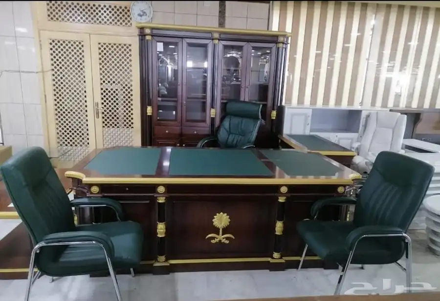 جديد طقم مكتب فخم انيق عصري حق مدير كراسي دوار مريح 33