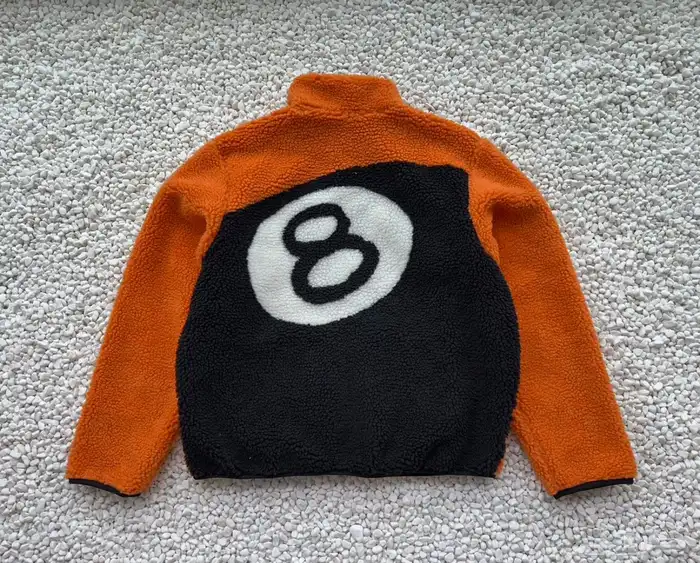 STUSSY 8 BALL SHERPA REVERSIBLE JACKET NATURAL 1 1 طبق الأصل 2
