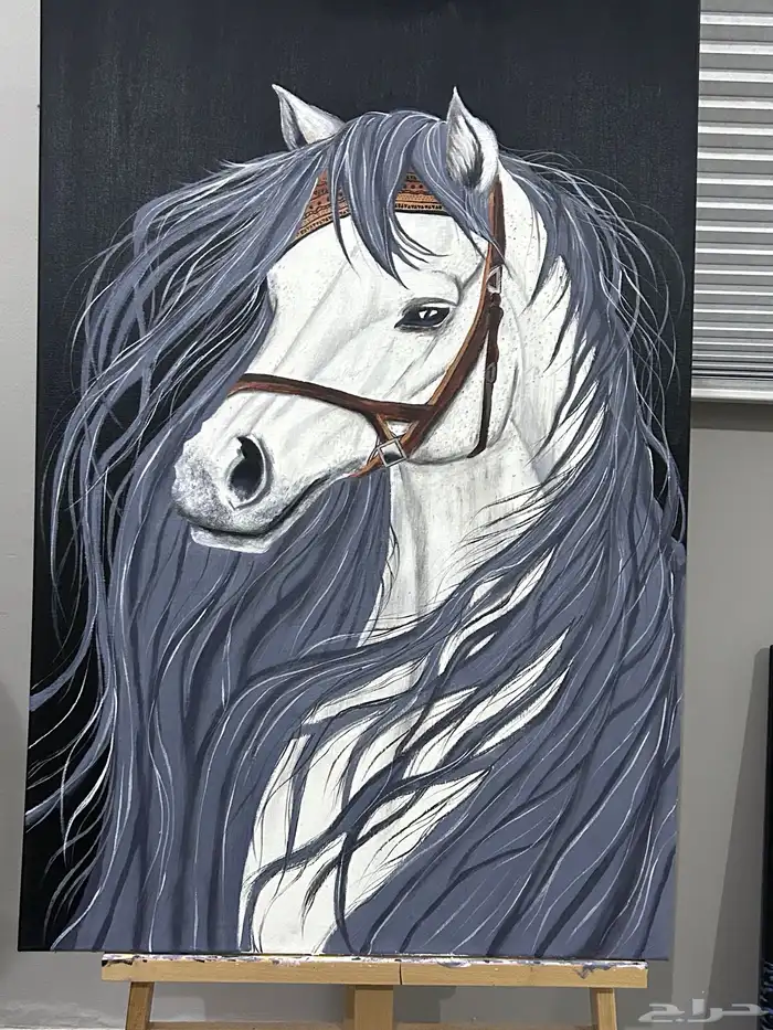 لوحه رسم يدوي حصان 4