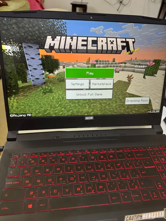 جهاز كمبيوتر ألعاب احترافي Gamer laptop 5