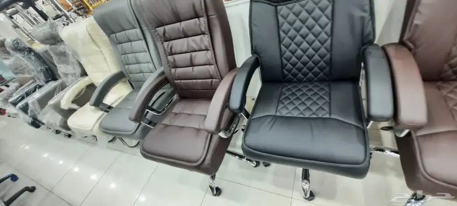 جديد طقم مكتب فخم انيق عصري حق مدير كراسي دوار مريح 3