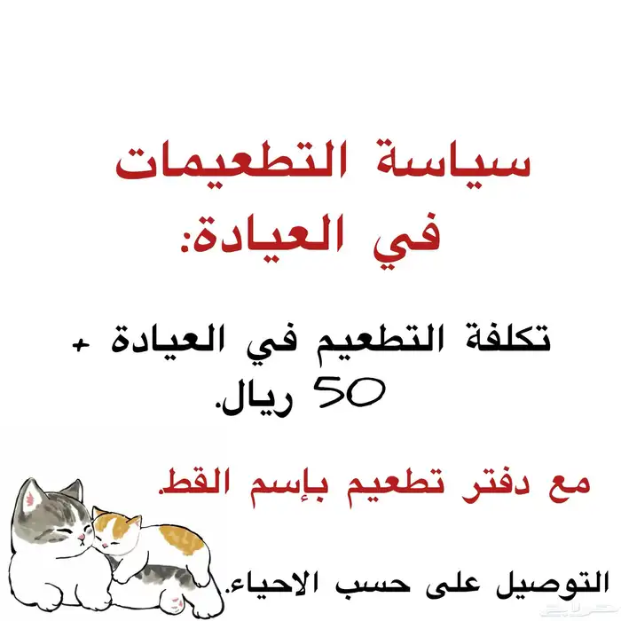 فندقة قطط  عمليات تعقيم مراجعة بالعياده حلاقة بدون بنج الخ 4