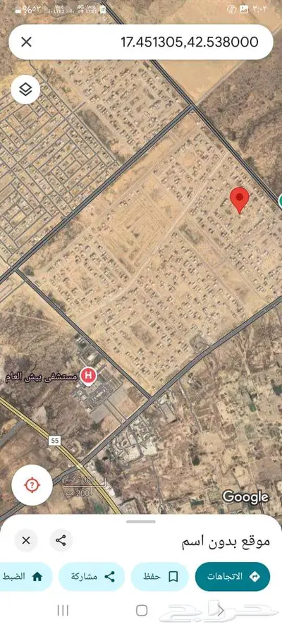 أرض صيدة في بيش بجازان بجوار جميع الخدمات وطريق ابها جازان 0
