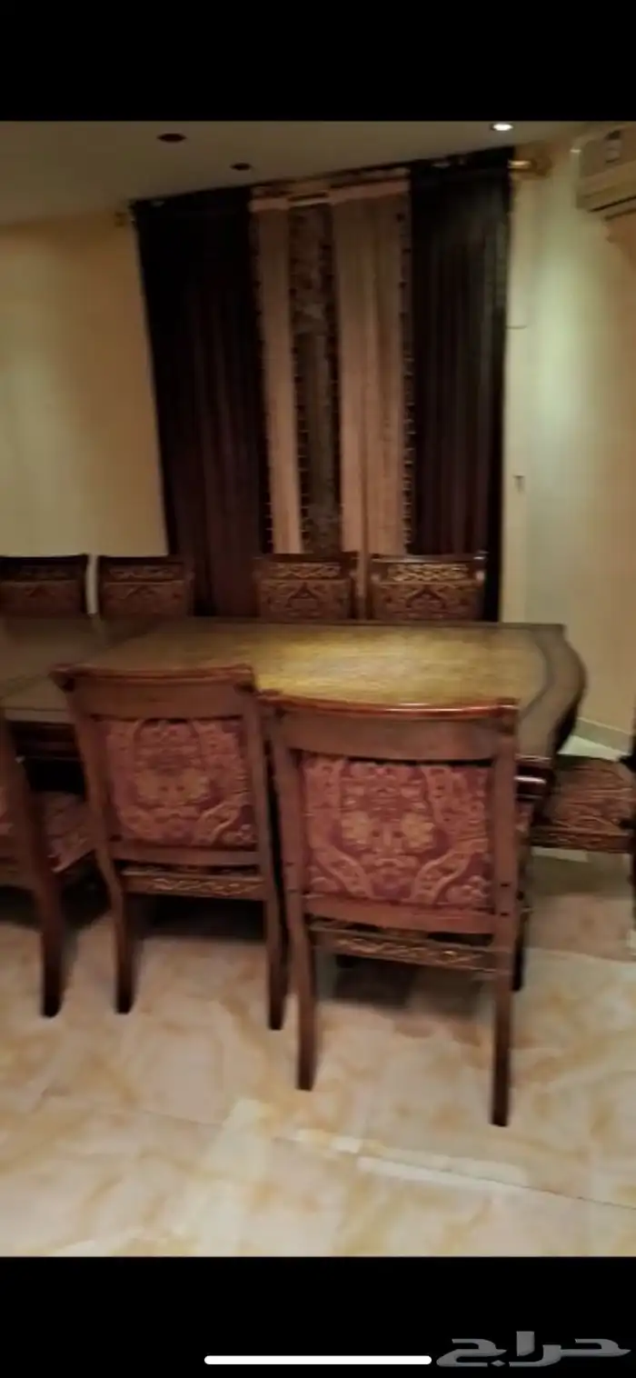 طاولت طعام ملكيه معا 12كرسي 2