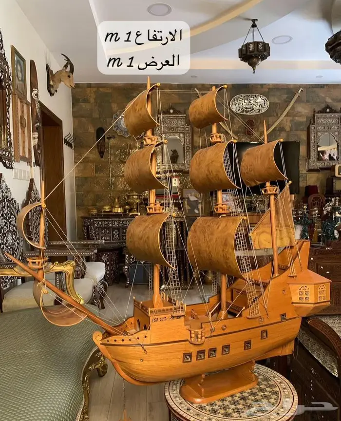 تحف نحاس مشربيات مطعم بالصدف وارابيسك انتيك دمشقي فخم 23