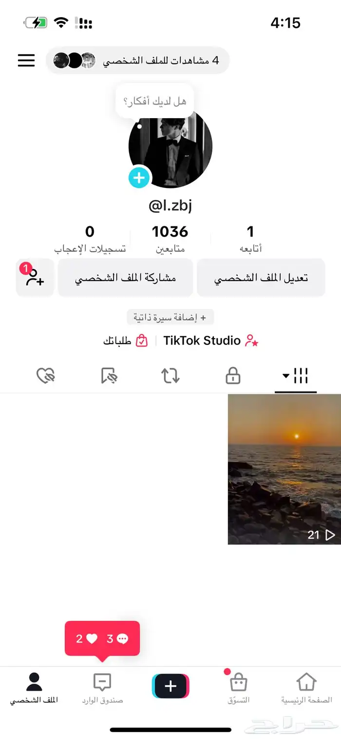 حسابات تيك توك 1
