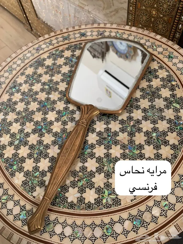 تحف نحاس مشربيات مطعم بالصدف وارابيسك انتيك دمشقي فخم 38