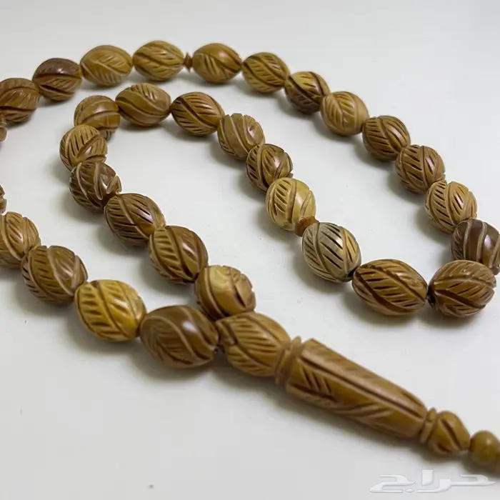 سبحة خشب الكوك محفور يدويا 2