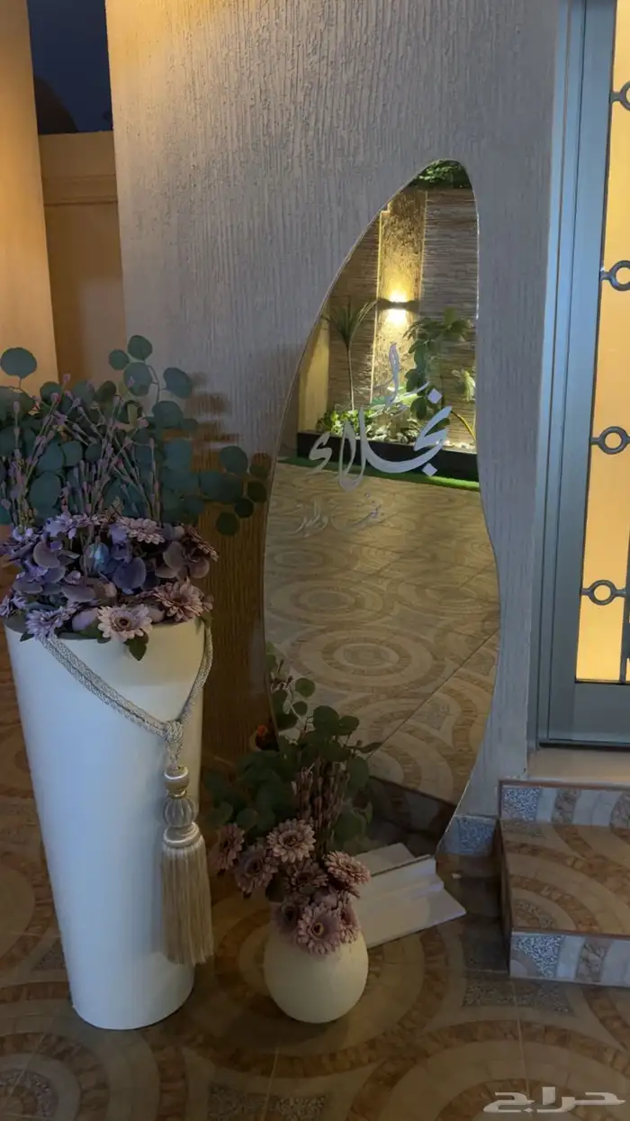 ستاند مدخل مكون من 3 قطع   6 فازات صغيره للطاوله 4