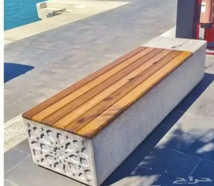 كراسى خرسانية سلات نفايات احواض زراعية مصدات مواقف 38