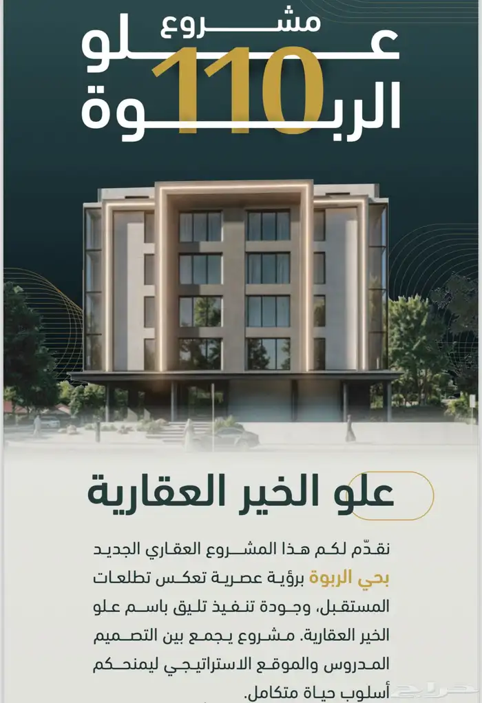 شقق فاخرة للبيع تحت الانشاء موقع على شارعين 0