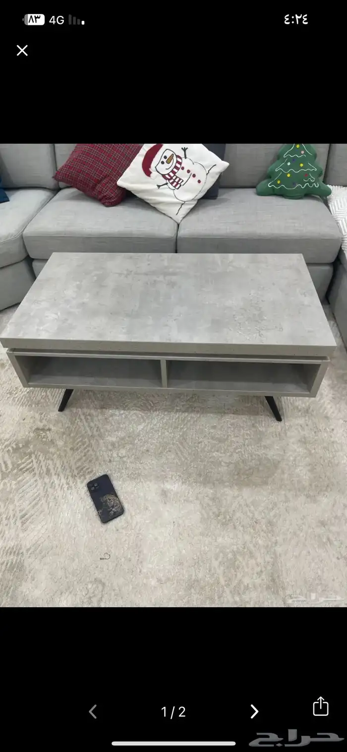 طاوله تلفزيون وطاوله خدمه وسطيه 0