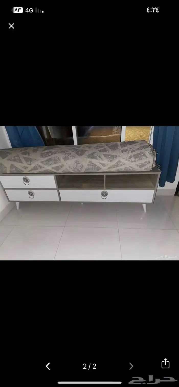 طاوله تلفزيون وطاوله خدمه وسطيه 1