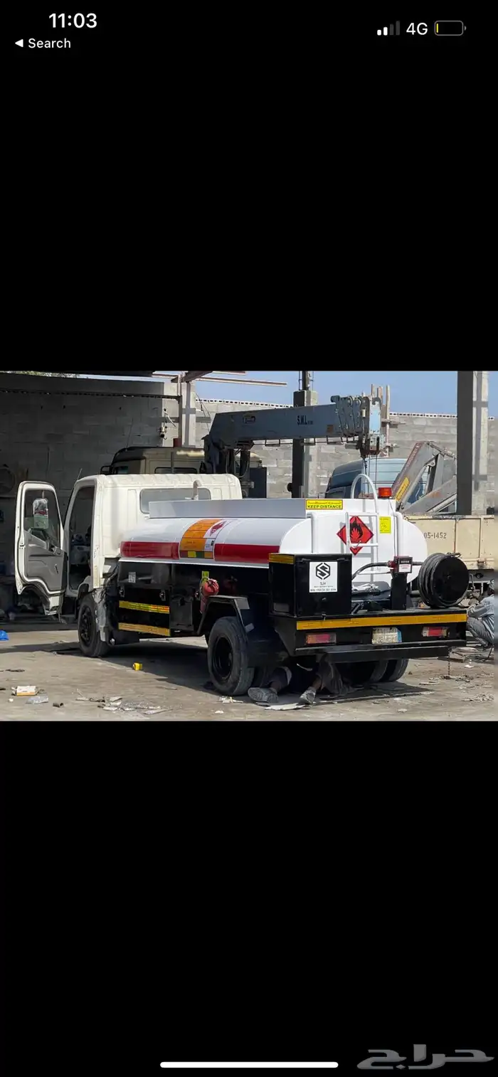 ديزل تانك-بوم ترك للاجار - Diesel Tank-Boom Truck For Rent 1