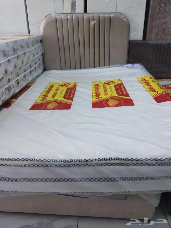 مراتب سرير نفرين سراير خشب تفصيل جديده مخمل 14