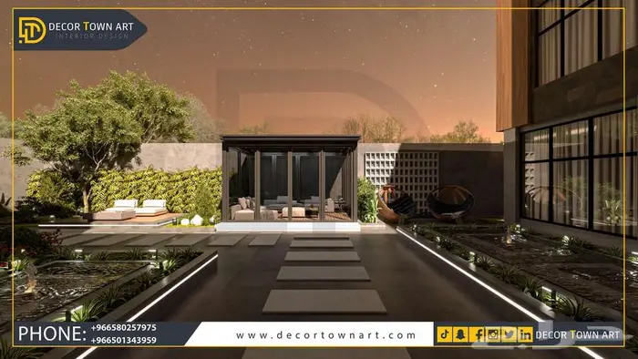 تصميم ديكور (فلل ابراج سكنية  أبنية تجارية  شاليهات) 0