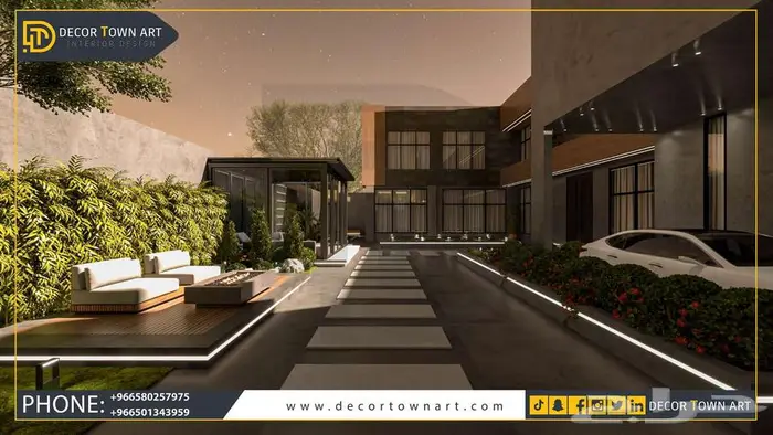 تصميم ديكور (فلل ابراج سكنية  أبنية تجارية  شاليهات) 2