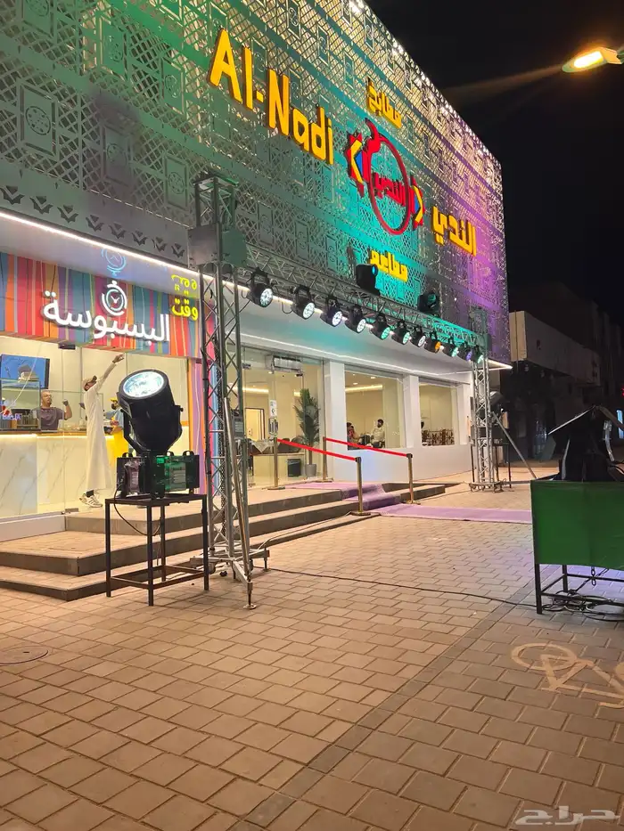 تاجير إضاءة يوم الوطني الأخضر إفتتاح محلات الشرقيه 0