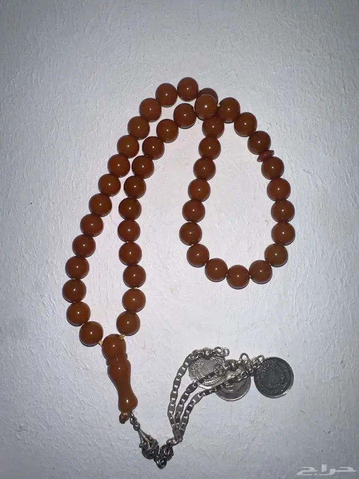 للبيع مسبحة فاتوران نادرة - 45 حب ة - وزن ثقيل 52 جرام 1