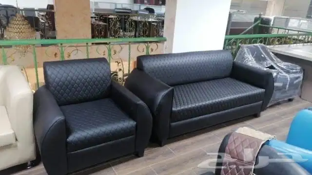 كنب مكتبي وكنبات جلد فخم جديد و كلاسيك جاهزفي ورشه و طني 13