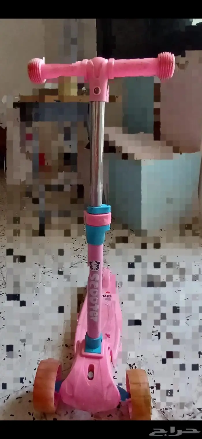 استوكر اطفال اسكوتر العاب ارضي بنفسجي بسكليت نفرين 1