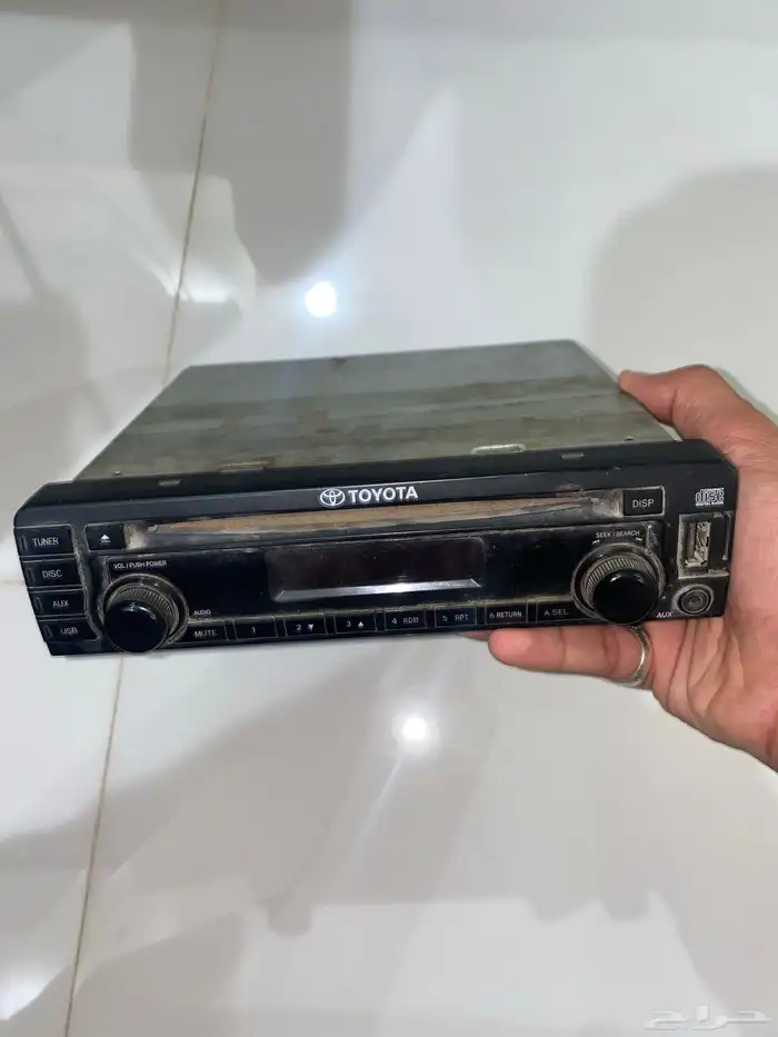 مسجل تيوتا اصلي ستاندر AUX و USB شغال وتجربه مشروط شغال 0