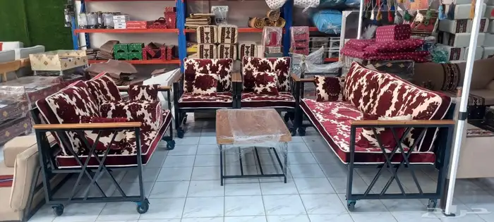 جلسات خارجيه كنب مع طاولة 3