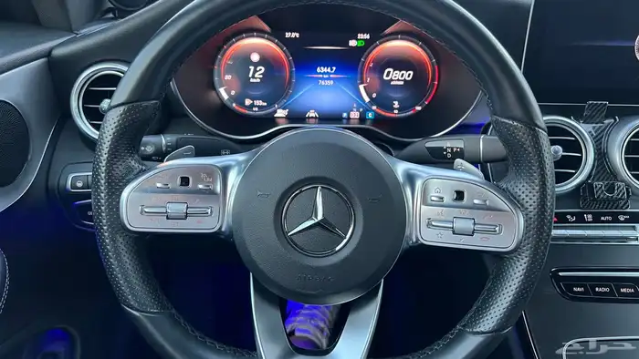 للبيع مرسيدس c200 موديل 2021 بحالة الوكالة 40