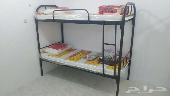 سراير حديد دورين ونفر مراتب ضغط 60 بطانيات دواليب جمله 20