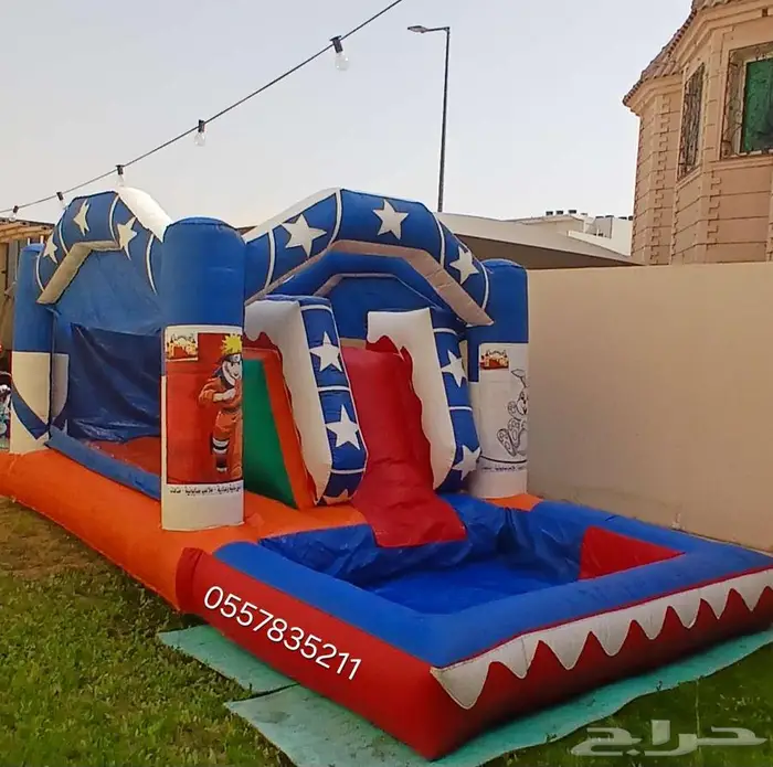 تأجير نطيطات زحليقه مائيه ملعب صابوني 3