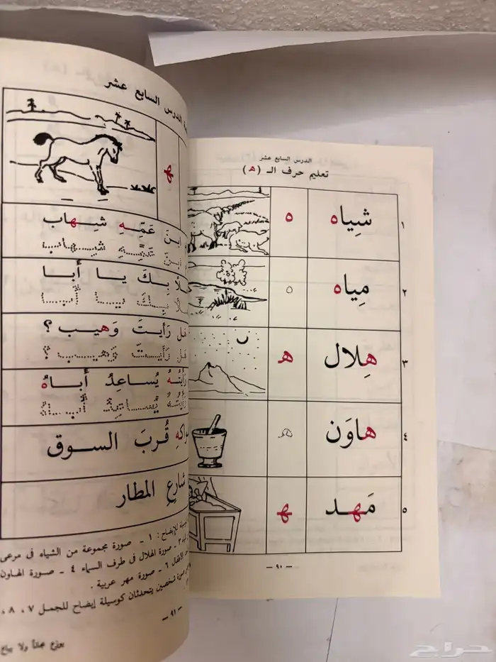 كتاب القراءة والكتابة لمكافحة الأمية عام 1401 قديم 6