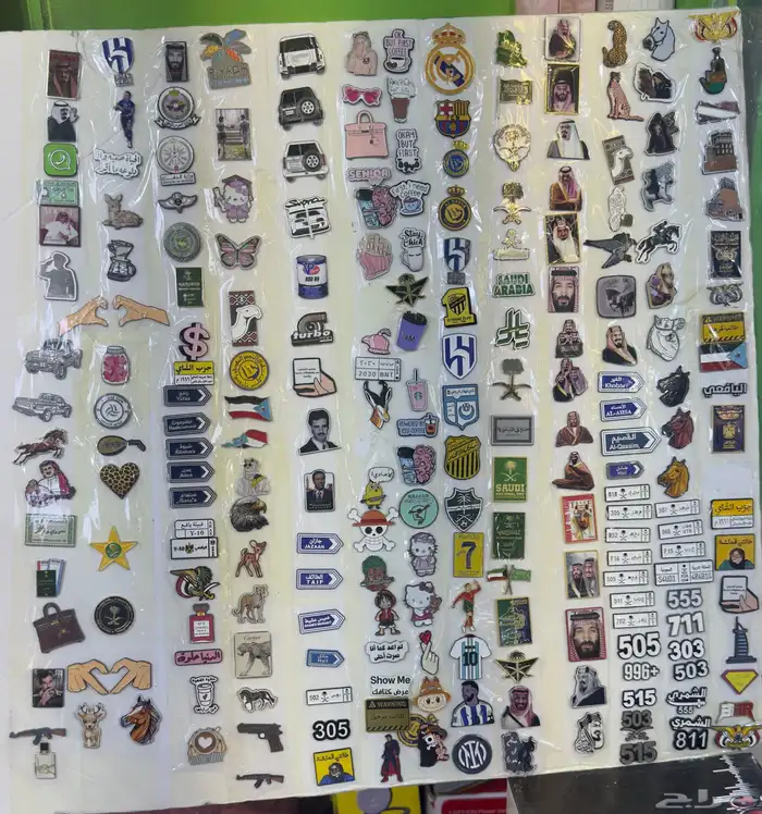 ملصقات - بروشات - استكرات معدن 3m 9