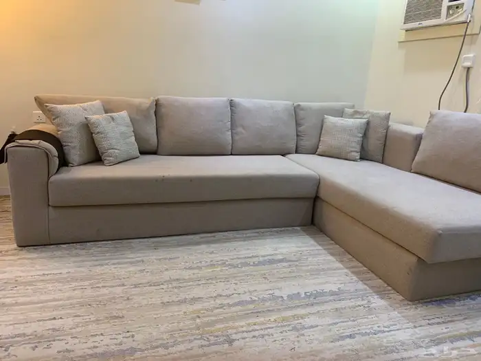 كنب على شكل حرف L من قطعتين 2