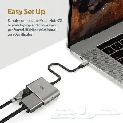 محول شاشة USB-C عالي الوضوح يدعم الفيديو HDMI 1
