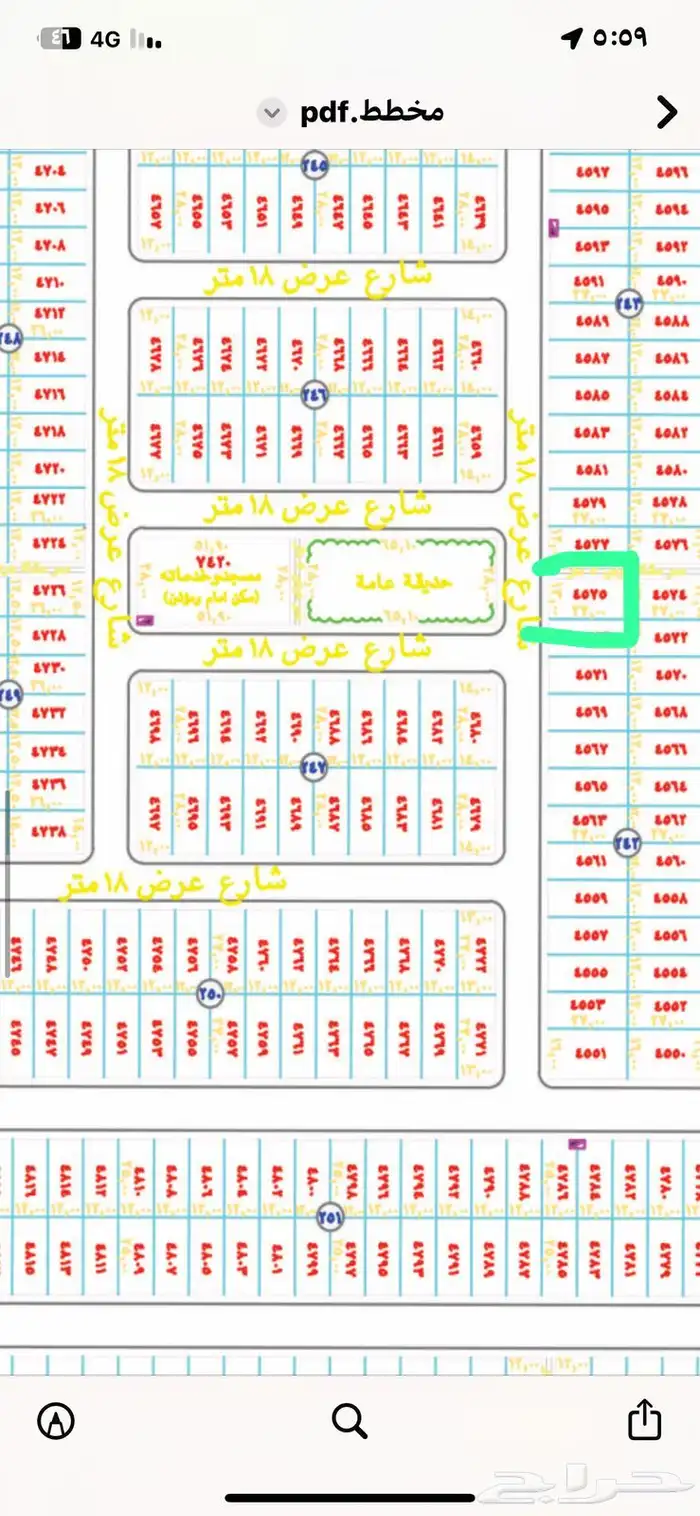اراضي سكنية مخطط النخبة مجموعة عروض 1
