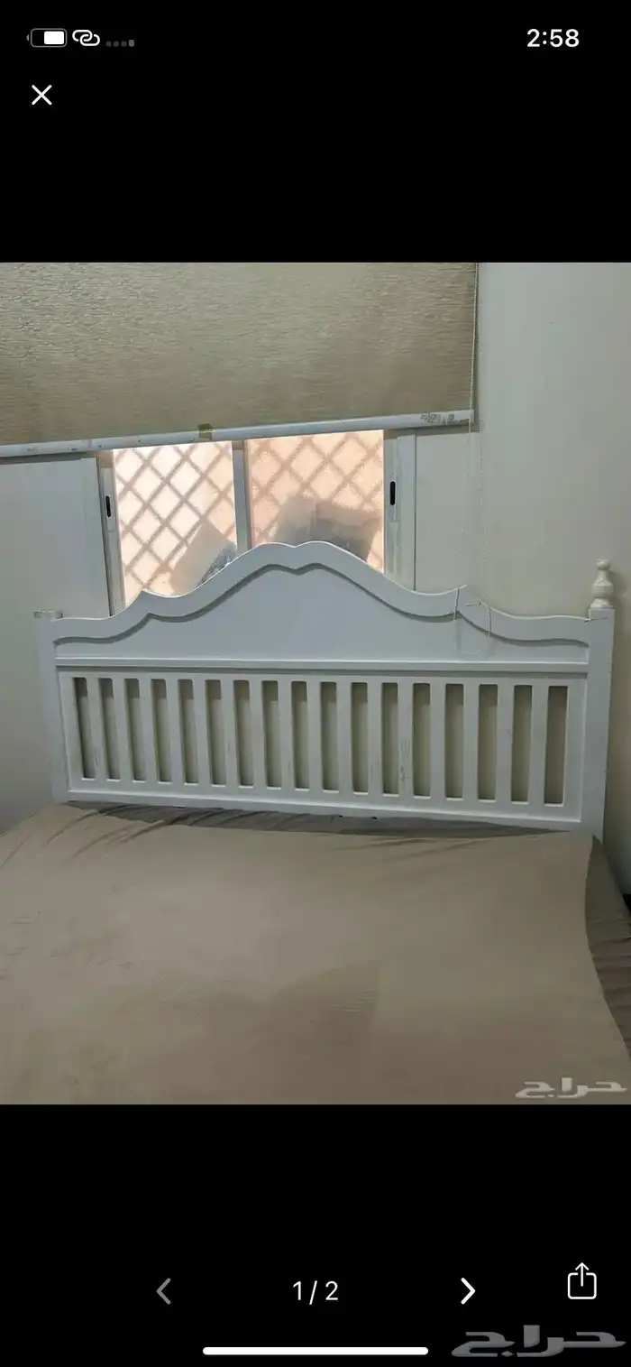 سرير ابيض الموقع المزاحمية البيع مستعجل السعر 100 0